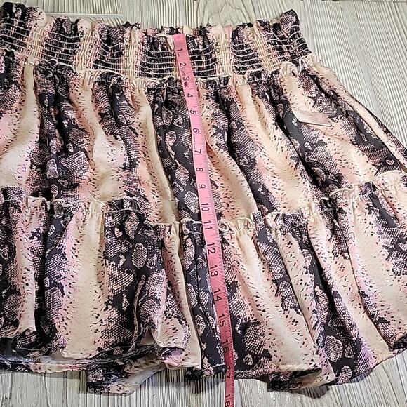 A Beautiful Soul Snake Print Tiered Mini Skirt Womens Size B Plus Size 18-20 NWT - Picture 8 of 9